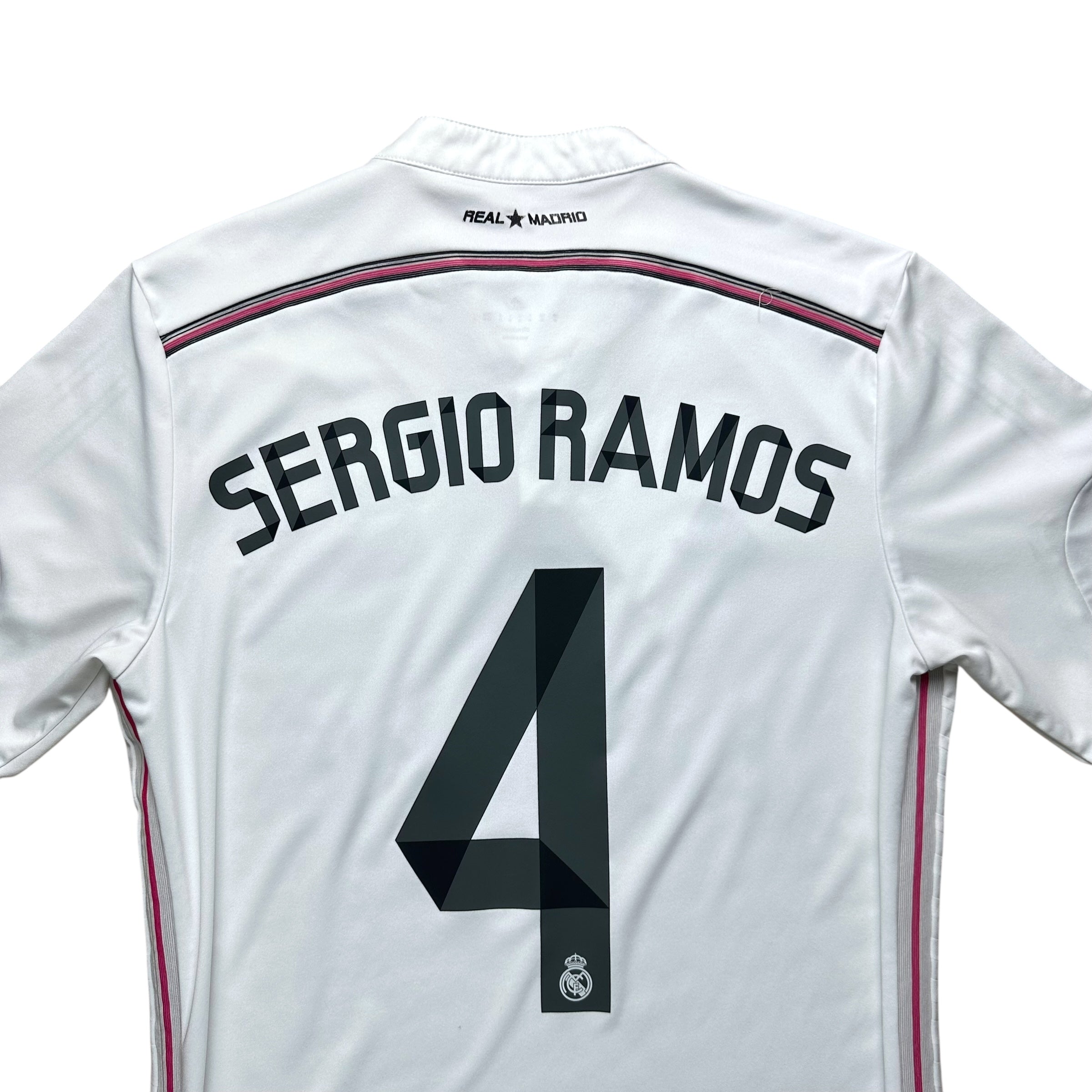 Real Madrid 2014-15 Home Shirt (M) Sergio Ramos #4